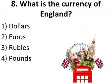 What do you know about England