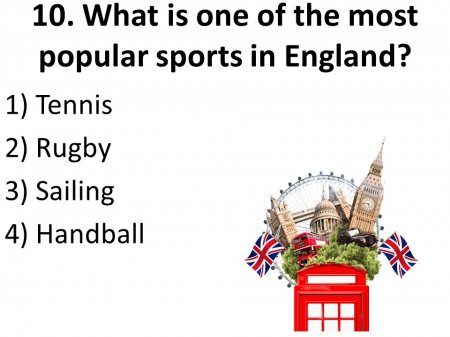 What do you know about England