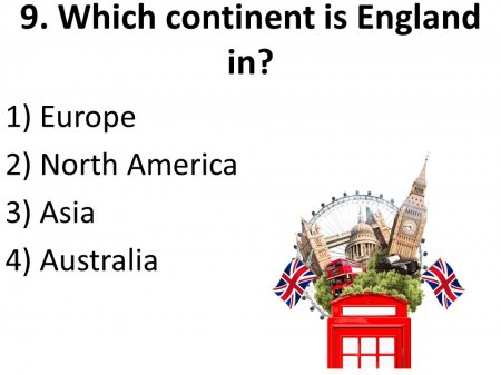 What do you know about England