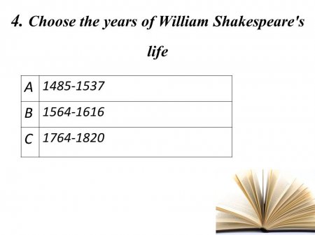 Shakespeare quiz