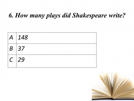 Shakespeare quiz