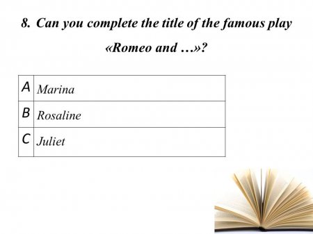 Shakespeare quiz