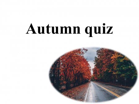 Autumn quiz